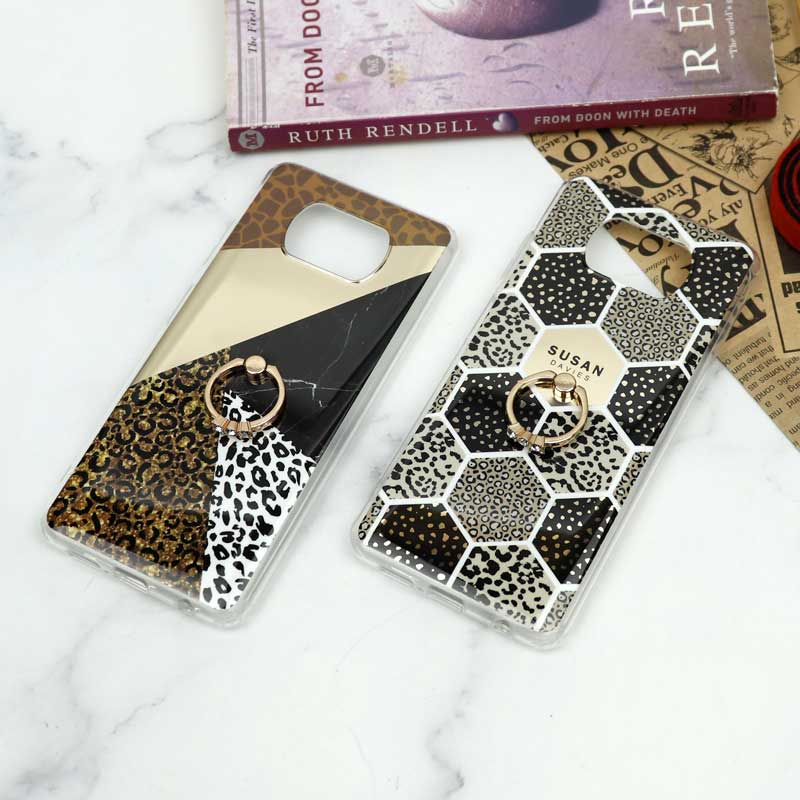 قاب سوپر IMD گلدلاین + هولدر نگین دار Xiaomi Poco X3