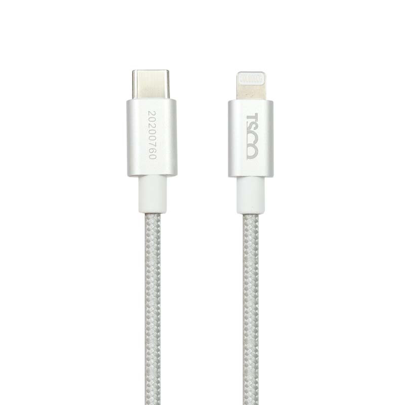 کابل تبدیل فست شارژ TSCO TC PD200 Type-C to Lightning 2.4A 1.5m