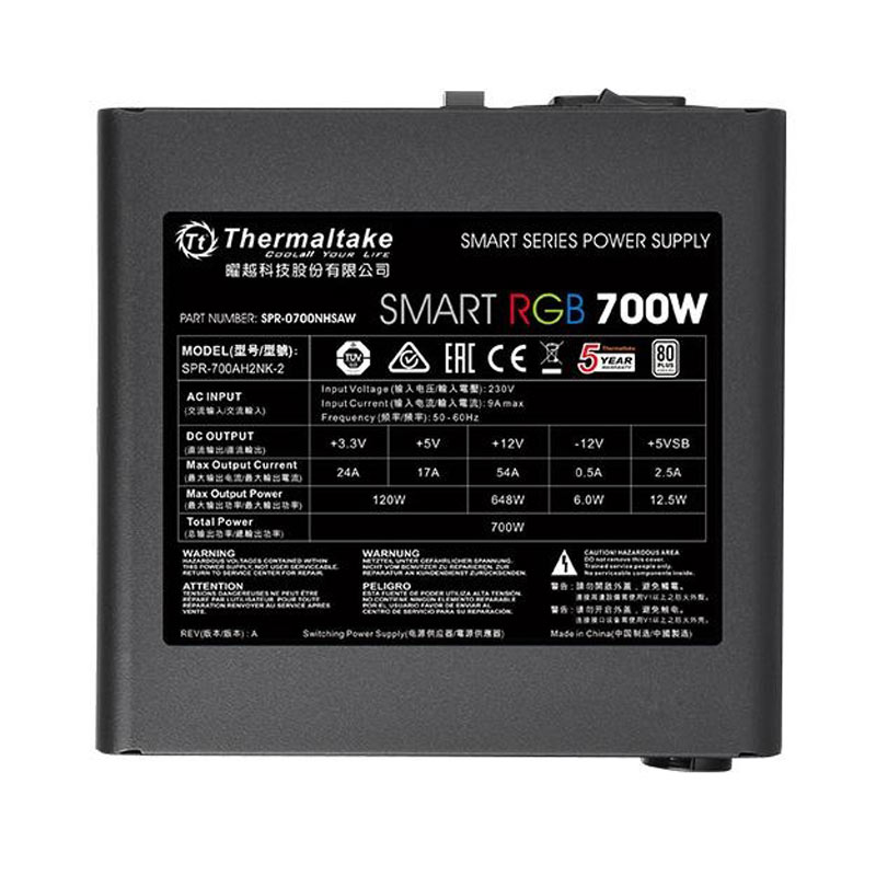 پاور 700 وات ترمالتیک Thermaltake Smart RGB White