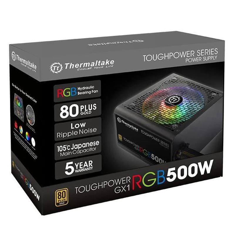 پاور 500 وات ترمالتیک Thermaltake Toughpower GX1 RGB Gold