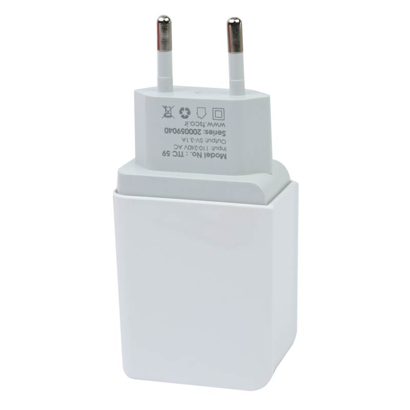 شارژر دیواری TSCO TTC 59 + کابل میکرو یو اس بی