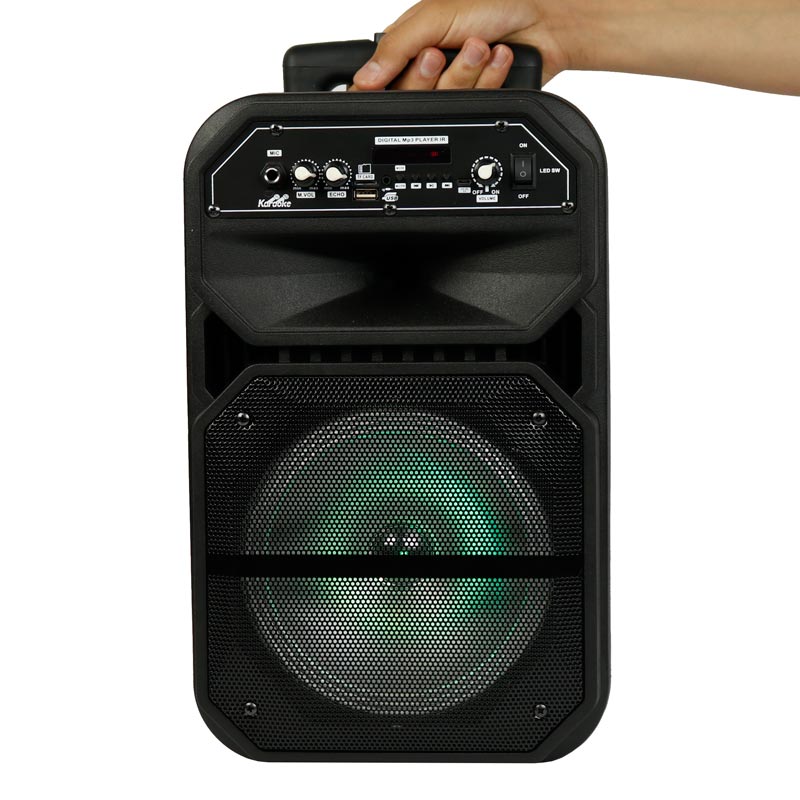 اسپیکر چمدانی بلوتوثی رم و فلش خور W-6009 + میکروفون و ریموت کنترل