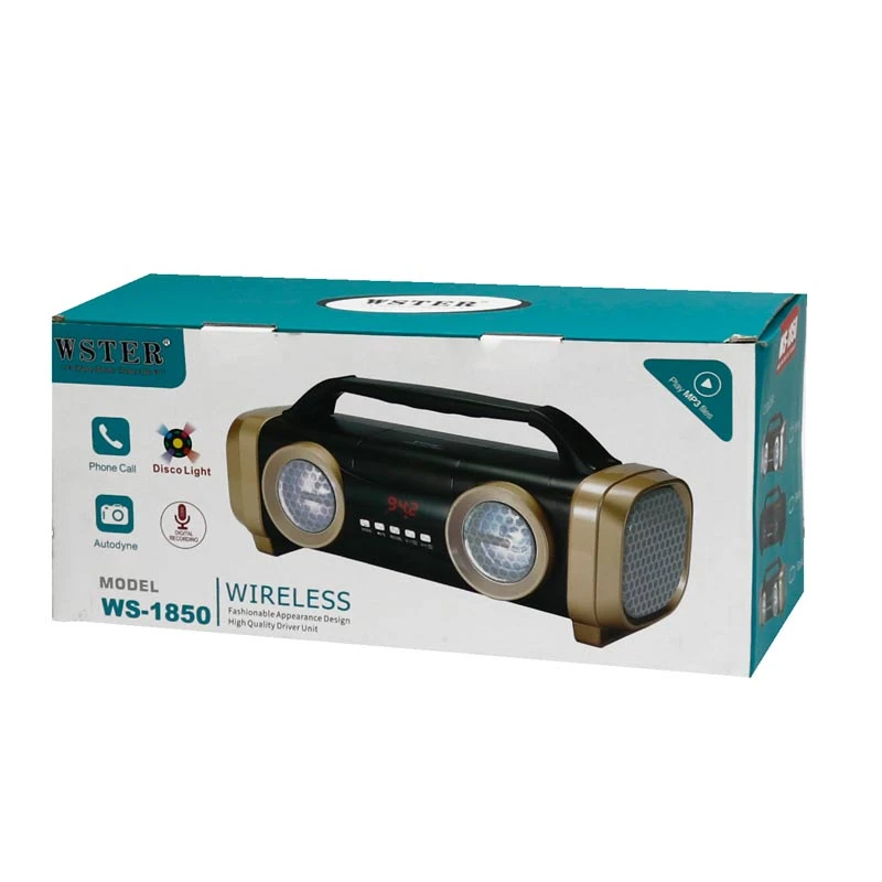 اسپیکر بلوتوثی رم و فلش خور WSTER WS-1850