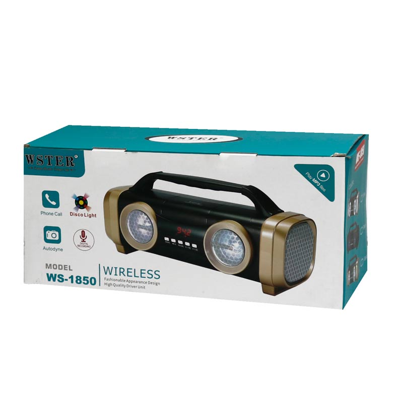 اسپیکر بلوتوثی رم و فلش خور WSTER WS-1850