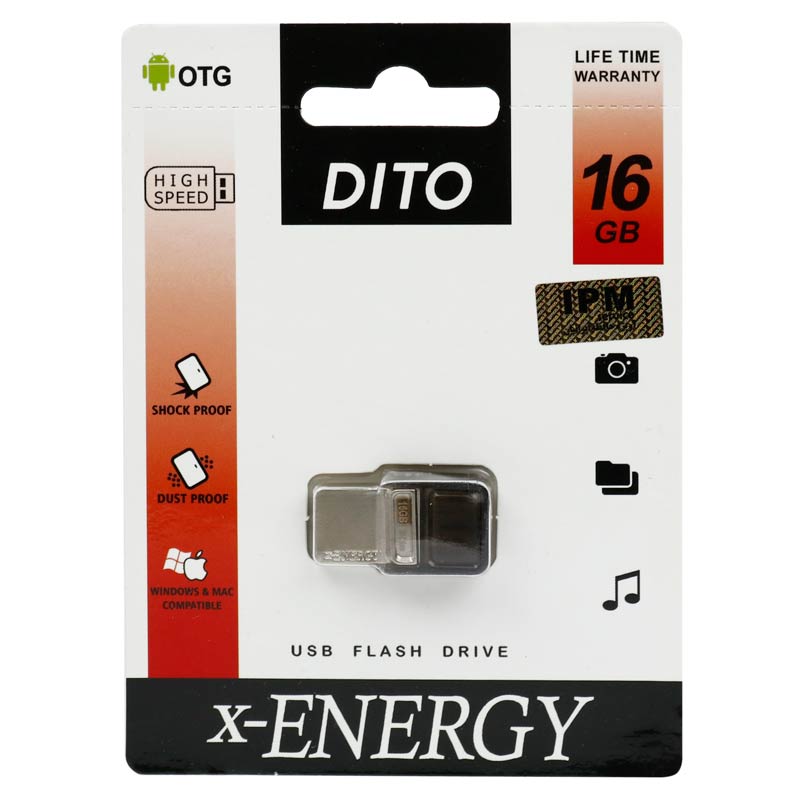 فلش 16 گیگ ایکس انرژی X-Energy DITO OTG MicroUSB