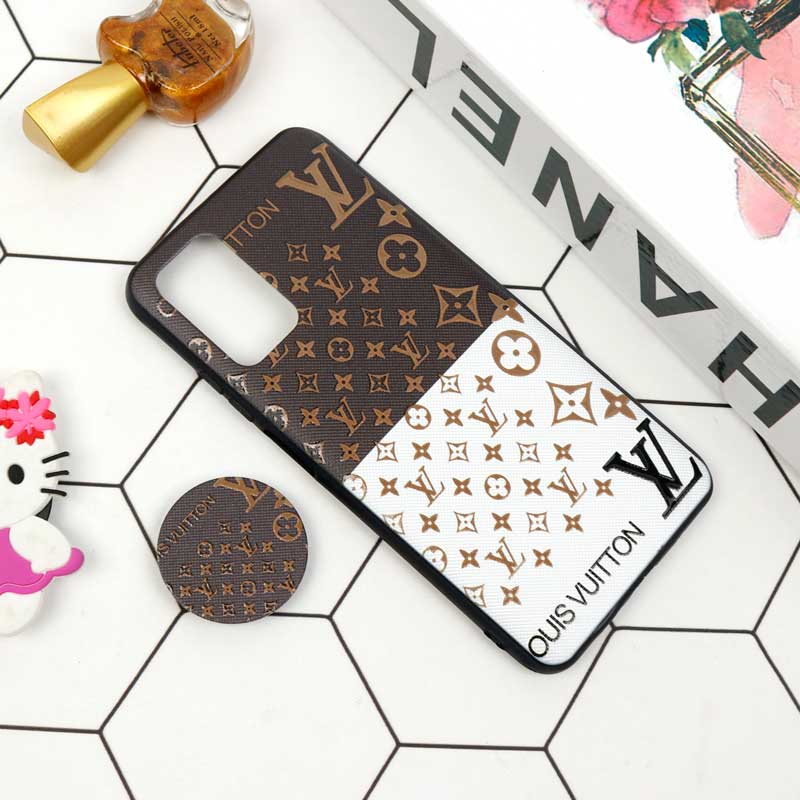 قاب فانتزی برجسته + پاپ سوکت طرح LV شیائومی Poco M3 سری D