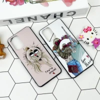قاب فانتزی برجسته + پاپ سوکت طرح دخترانه شیائومی Redmi Note 10 / Note 10s سری D