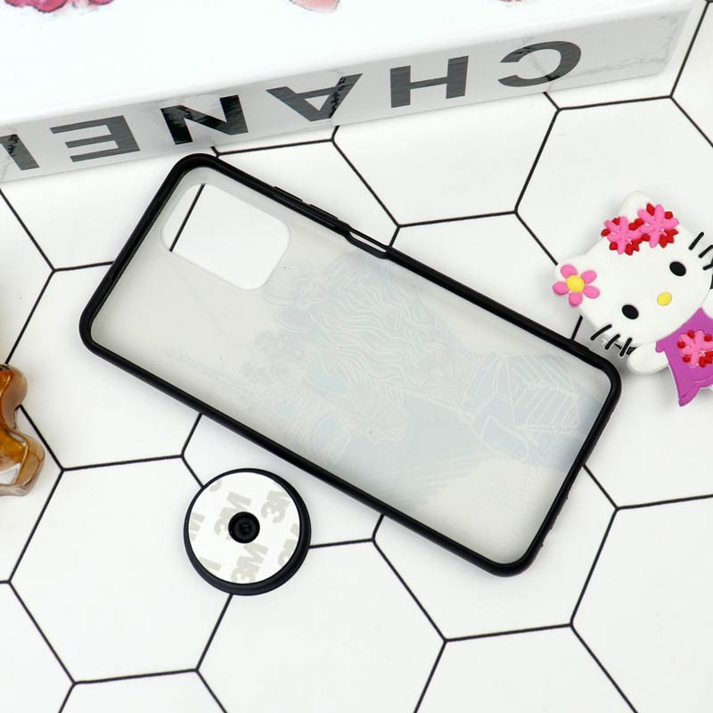 قاب فانتزی برجسته + پاپ سوکت طرح دخترانه شیائومی Redmi Note 10 / Note 10s سری D