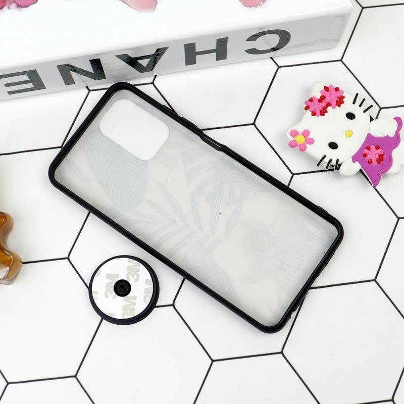 قاب فانتزی برجسته + پاپ سوکت طرح گل شیائومی Redmi Note 10 / Note 10s سری D