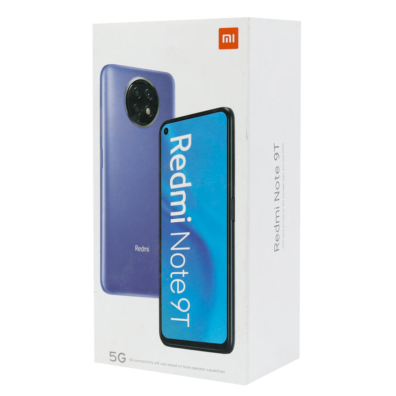 شارژر دیواری فست شارژ Xiaomi Redmi Note 9T QC3 22.5W سرجعبه + کابل Type-C و جعبه گوشی