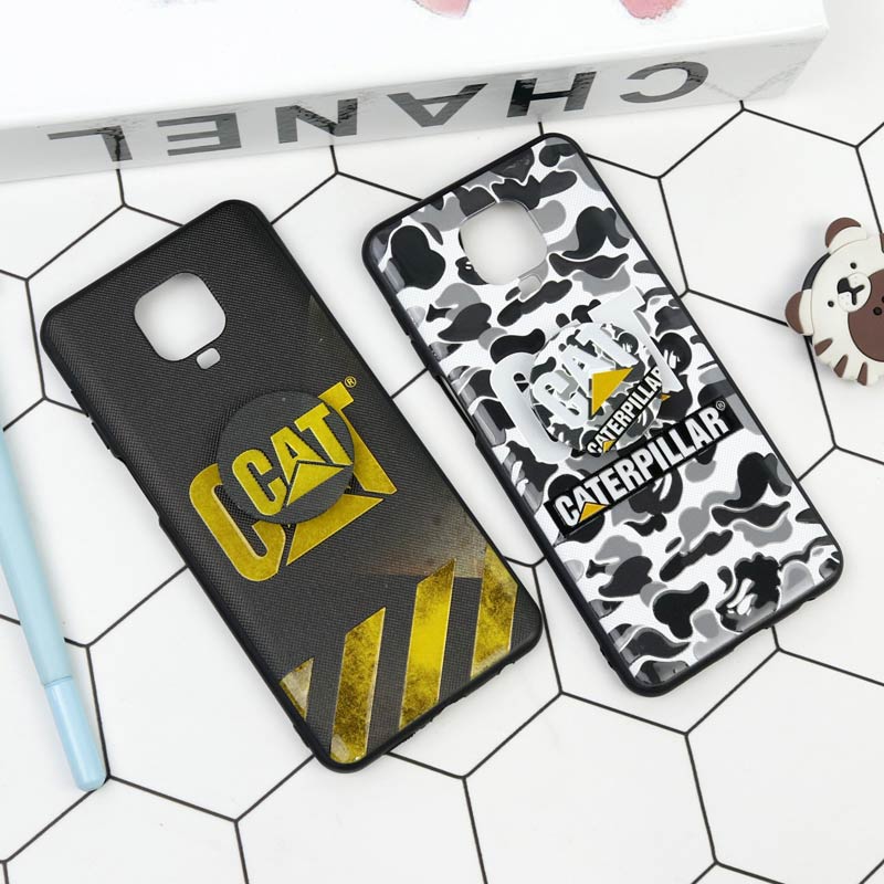 قاب فانتزی برجسته + پاپ سوکت طرح CAT شیائومی Redmi Note 9s / Note 9 Pro سری D
