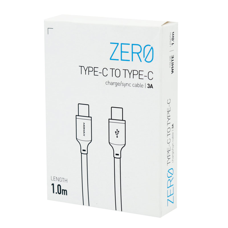 کابل تبدیل فست شارژ Momax Zero DC16 Type-C to Type-C 3A 1m