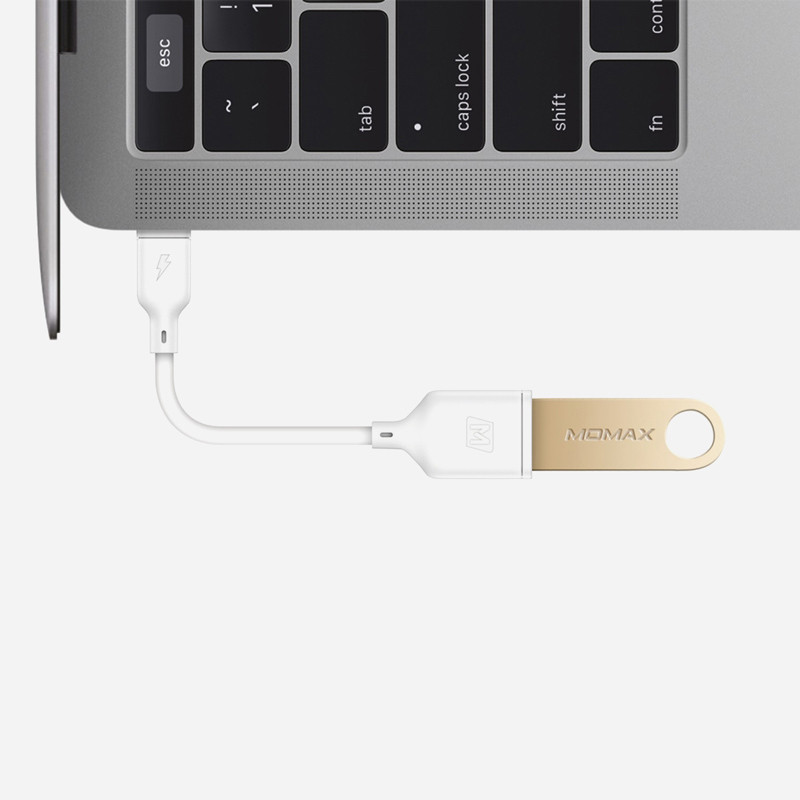 تبدیل Momax Zero DF2W Type-C To USB 15cm