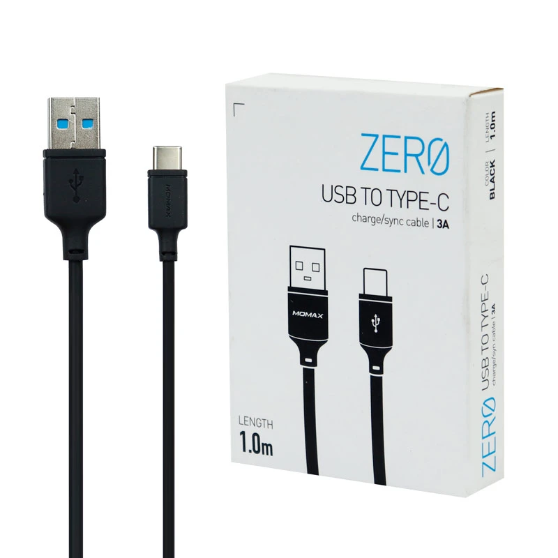 کابل فست شارژ Momax Zero DA16 3A Type-C 1m