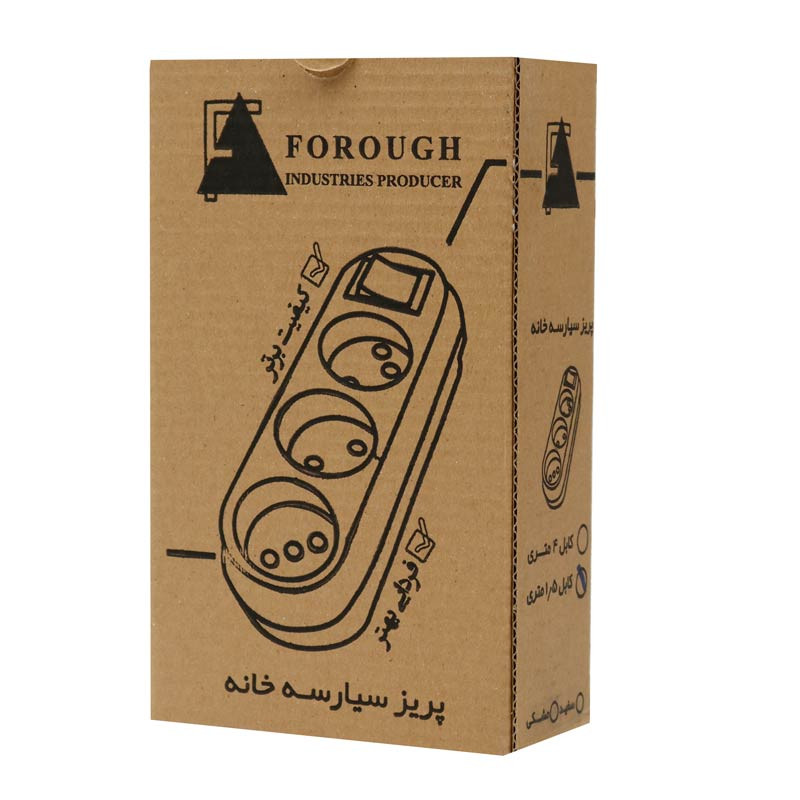 چند راهی 3 خانه برق Forough با کابل 1٫5 متری
