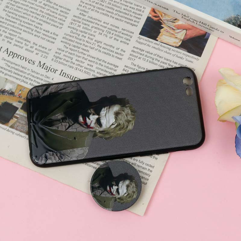 قاب فانتزی برجسته + پاپ سوکت طرح Joker آیفون iPhone 6/6s سری D