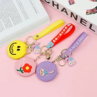 جاکلیدی سیلیکونی آینه دار طرح عروسکی