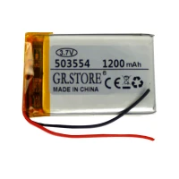 باتری لیتیوم 1200mAh 53*34*5mm 503554