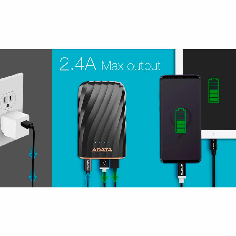 پاور بانک فست شارژ 10000 ای دیتا ADATA P10050C