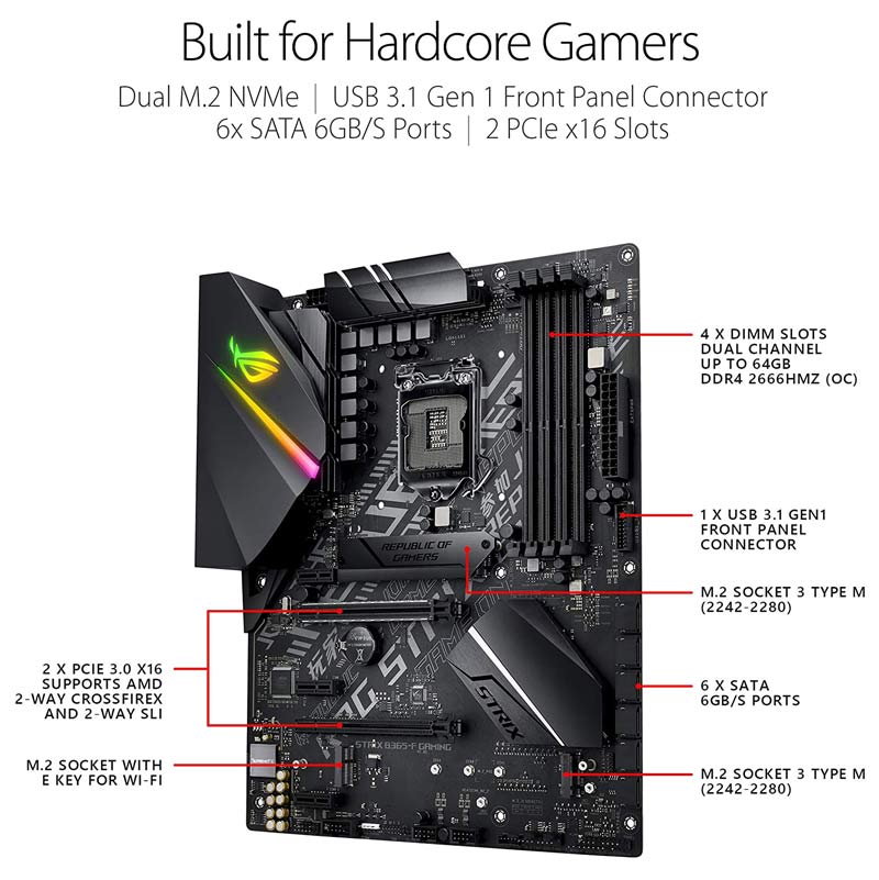 مادربرد ایسوس ROG STRIX B365-F DDR4