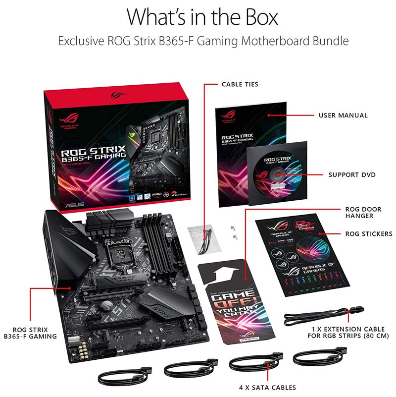 مادربرد ایسوس ROG STRIX B365-F DDR4
