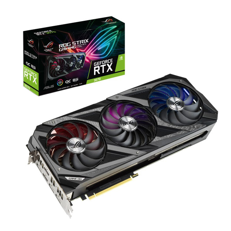 کارت گرافیک ASUS ROG STRIX RTX3070 O8G GDDR6 256Bit