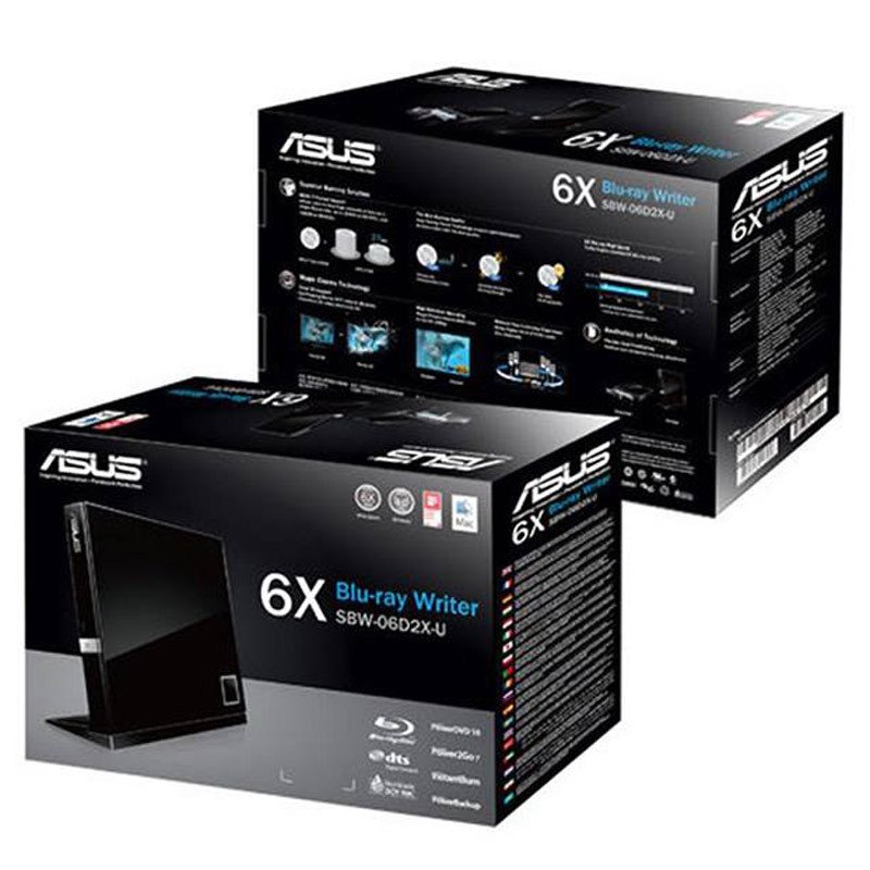 DVD رایتر اکسترنال بلوری ایسوس ASUS SBW-06D2X-U