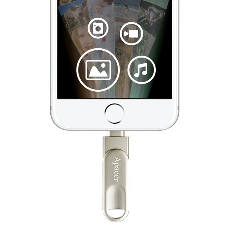 فلش 32 گیگ اپیسر Apacer AH790 OTG Lightning USB3.1