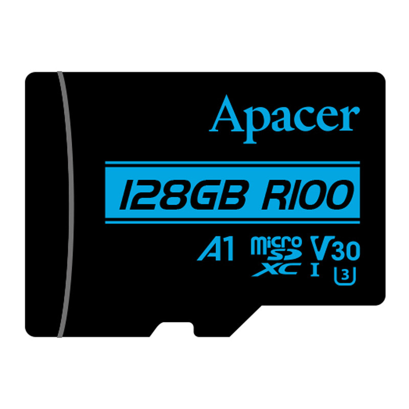 رم میکرو 128 گیگ اپیسر Apacer Rioo A1 V30 U3 C10 100MB/s + خشاب