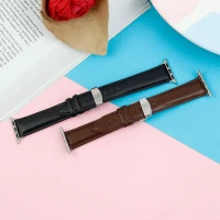بند اپل واچ چرمی قفلی پروانه ای 38/40mm