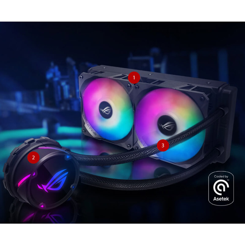 فن خنک کننده CPU ایسوس Asus Rog Strix LC 240 RGB