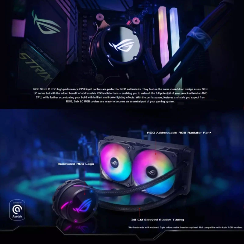 فن خنک کننده CPU ایسوس Asus Rog Strix LC 240 RGB