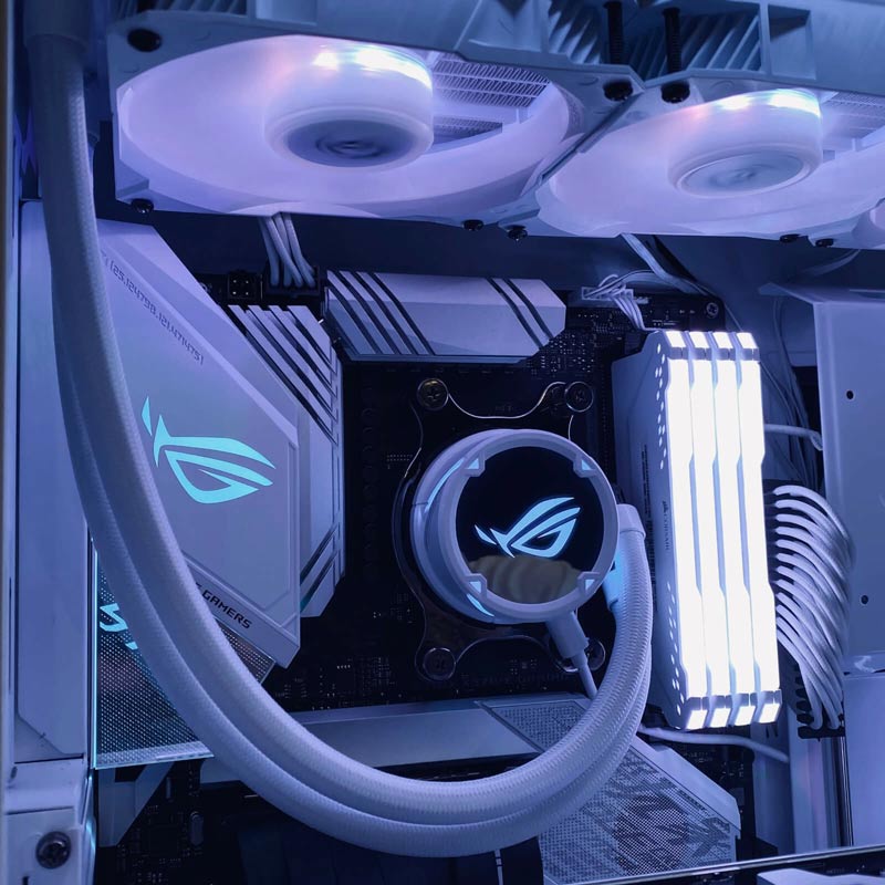 فن خنک کننده CPU ایسوس Asus Rog Strix LC 240 RGB White Edition