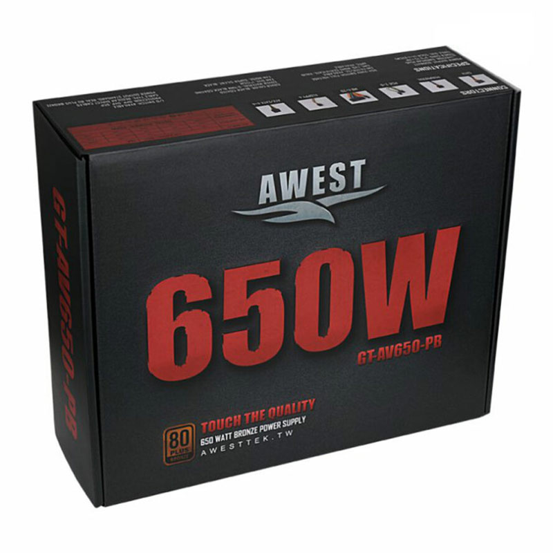 پاور 650 وات اوست Awest GT-AV650-PB Bronze