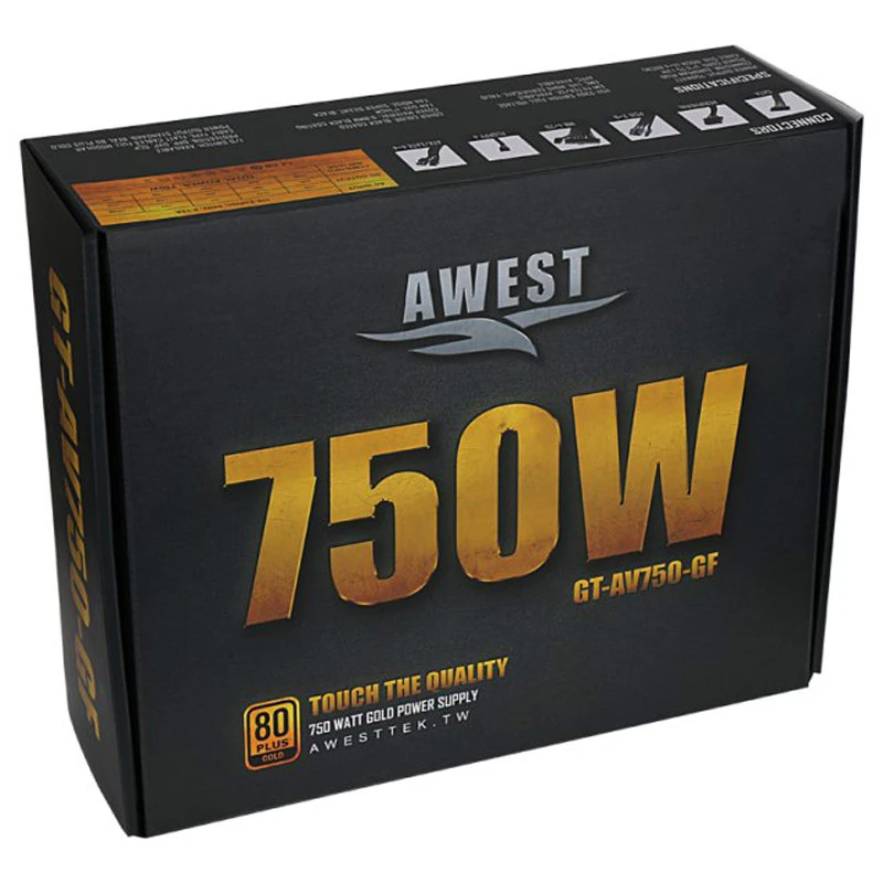 پاور ماژولار 750 وات اوست Awest GT-AV750-GF Gold