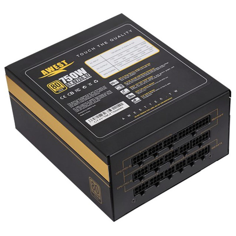 پاور ماژولار 750 وات اوست Awest GT-AV750-GF Gold