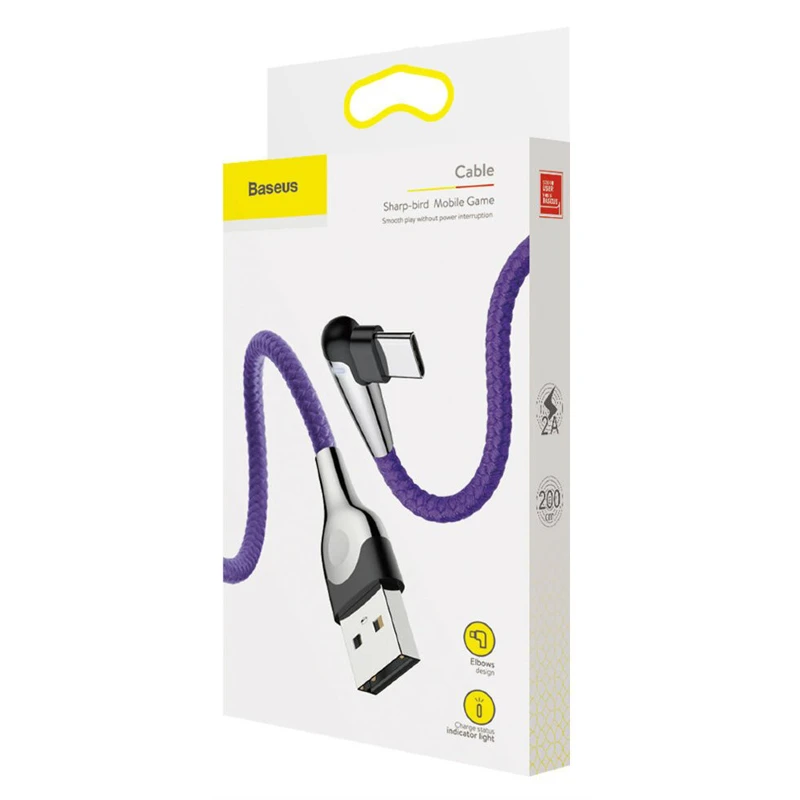 کابل Baseus CATMVP-E 2A 2m Type-C یکسر L