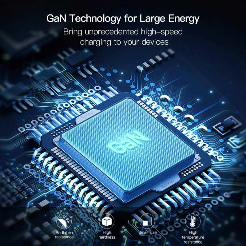 شارژر دیواری فست شارژ Baseus CCGAN-Q QC3 PD 45W + کابل Type-C