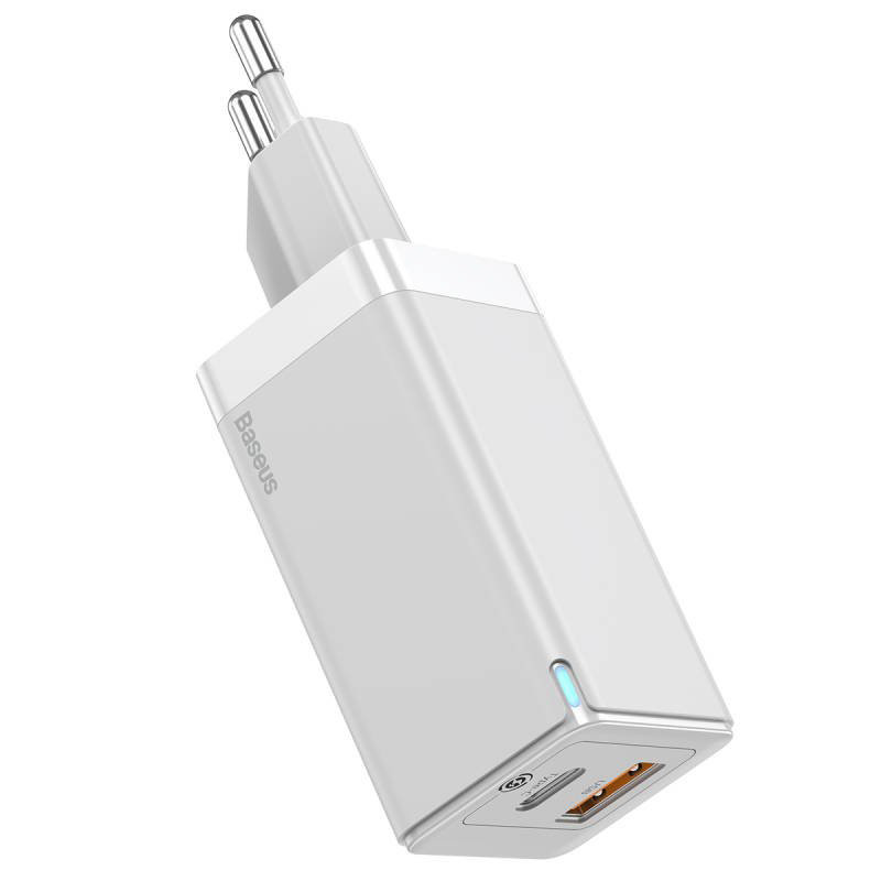 شارژر دیواری فست شارژ Baseus CCGAN-Q QC3 PD 45W + کابل Type-C
