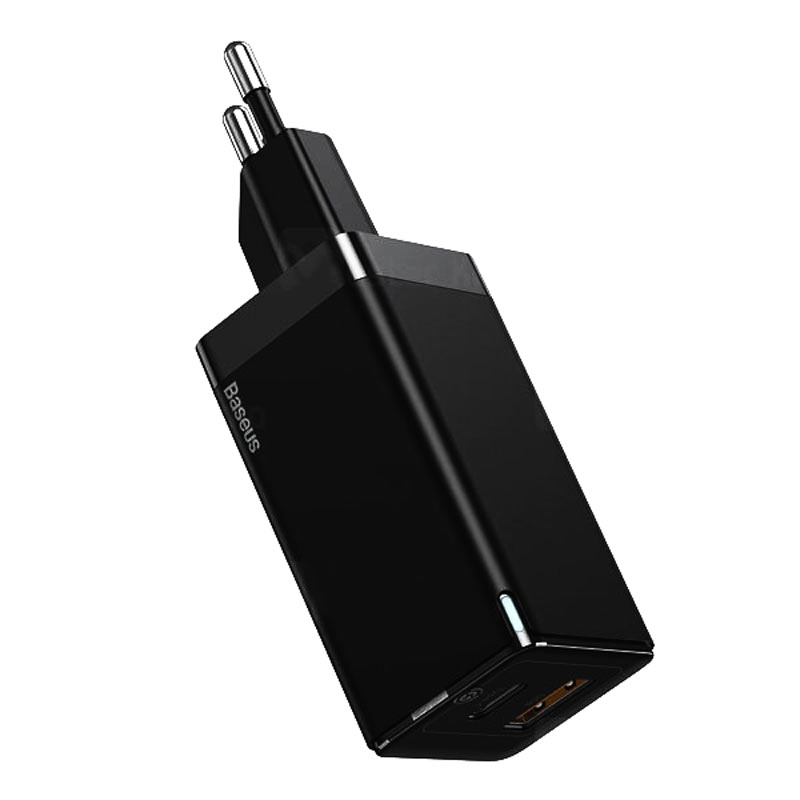 شارژر دیواری فست شارژ Baseus CCGAN-Q QC3 PD 45W + کابل Type-C