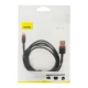 کابل کنفی آیفونی Baseus Cafule CALKLF-B 2.4A 1m پک شرینک