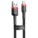 کابل کنفی آیفونی Baseus Cafule CALKLF-B 2.4A 1m پک شرینک