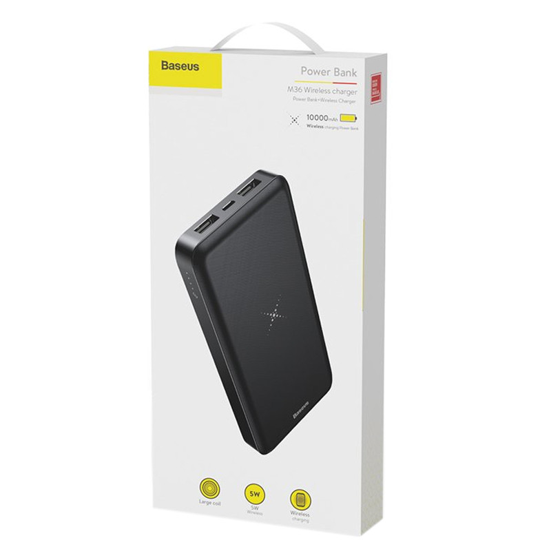 پاور بانک بی سیم 10000 باسئوس Baseus PPALL-M36