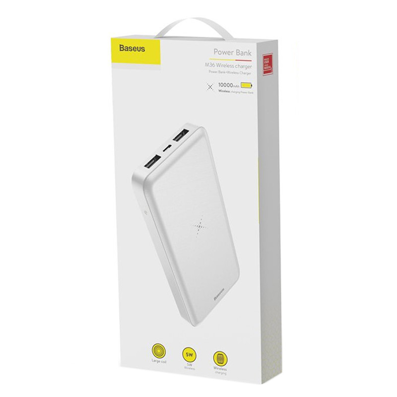 پاور بانک بی سیم 10000 باسئوس Baseus PPALL-M36