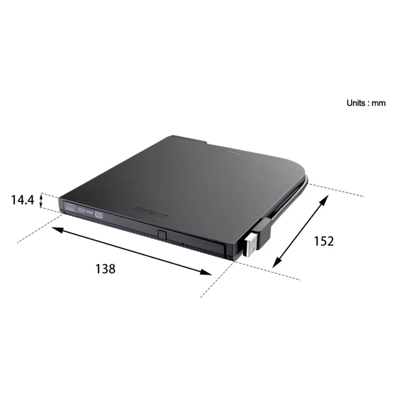 DVD رایتر اکسترنال بوفالو Buffalo DVSM-PT58U2VB