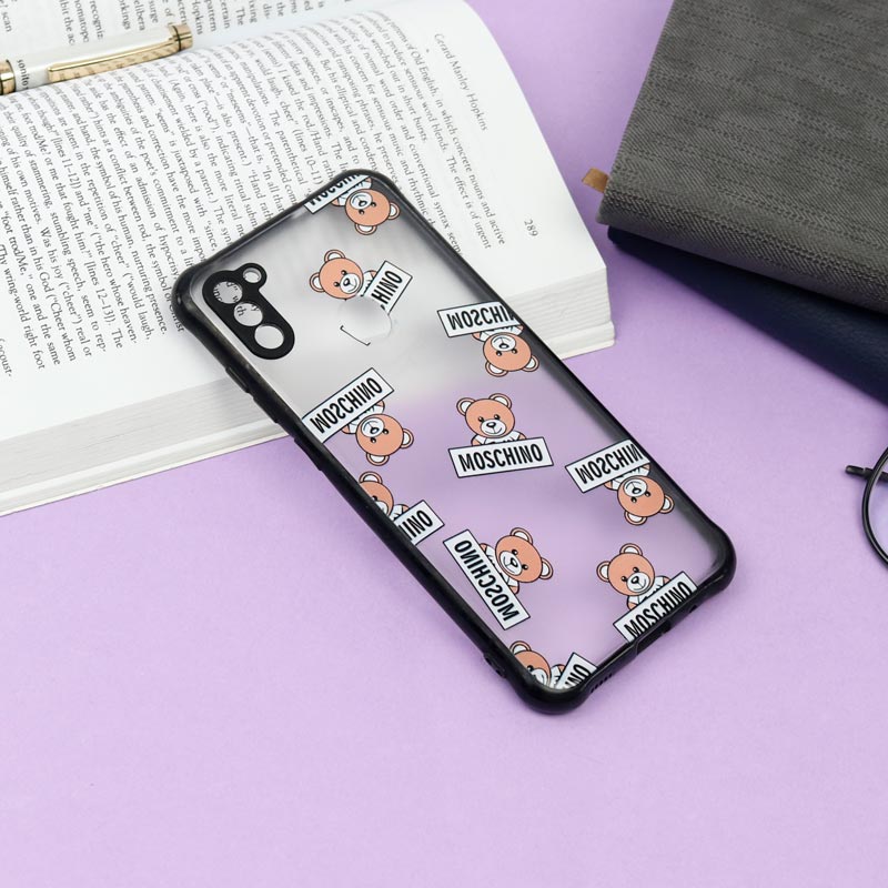 قاب PC مات محافظ لنز دار طرح خرسی سامسونگ A11