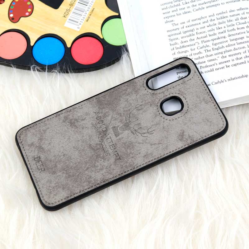 قاب چرمی سامسونگ Galaxy A20 / A30 طرح گوزن