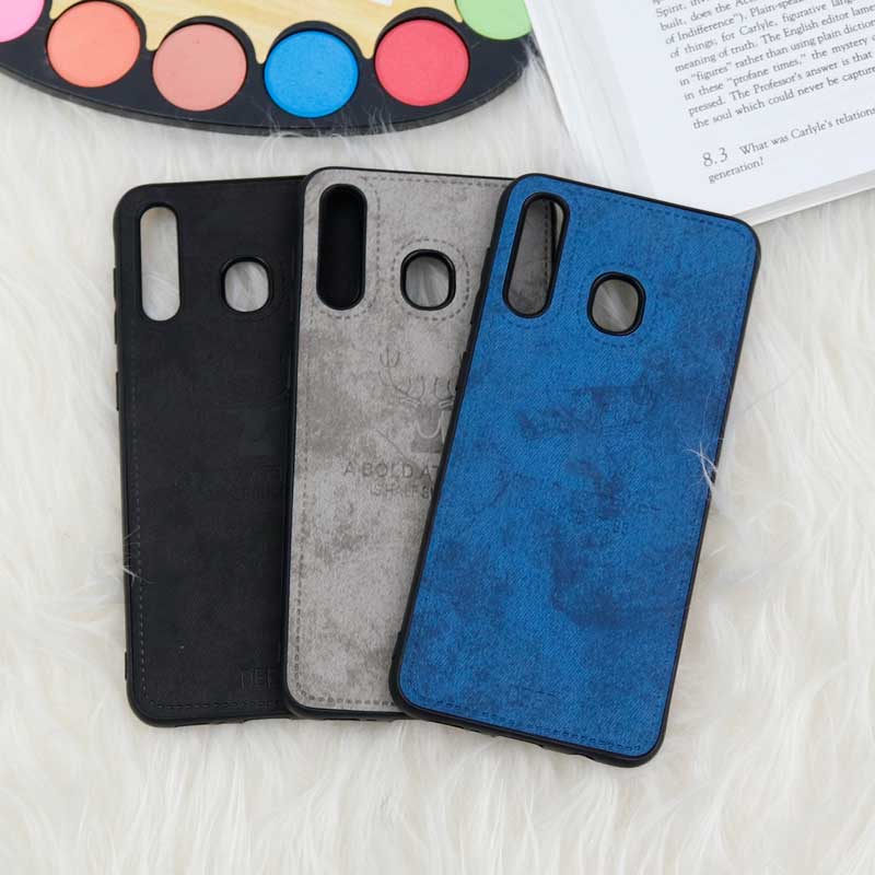 قاب چرمی سامسونگ Galaxy A20 / A30 طرح گوزن