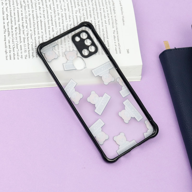 قاب PC مات محافظ لنز دار طرح خرسی سامسونگ A21s
