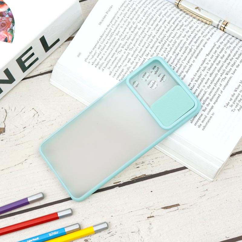 قاب PC مات محافظ لنز دار کشویی Samsung A22 4G